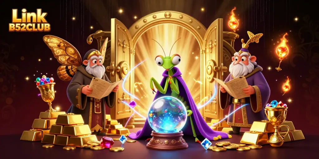 Engage in thrilling gaming at Link B52CLUB, featuring vibrant treasures and mystical characters.